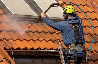 Démoussage et hydrofuge de toiture à Tieule